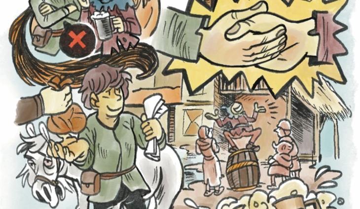 Cartoon over het luisterverhaal