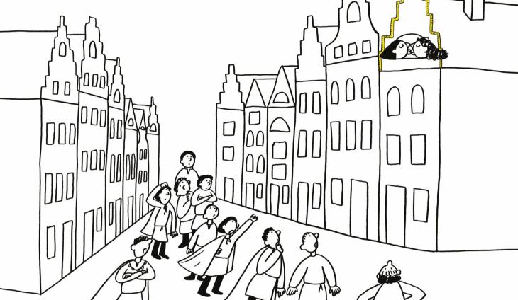 Cartoon over het luisterverhaal