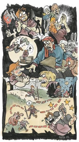 Cartoon over het luisterverhaal
