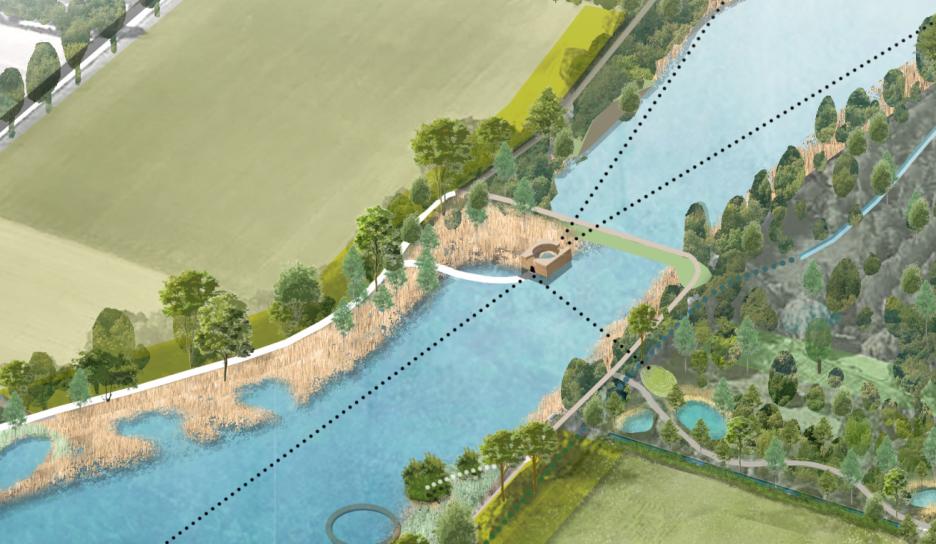 Vanuit het faunafort kan je de twee vijvers observeren zonder de natuur te storen