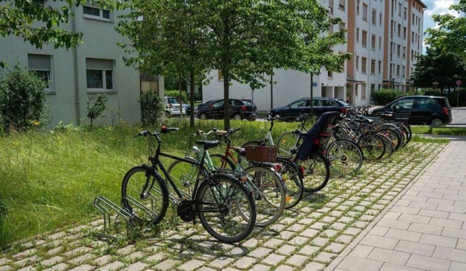 Toekomstbeeld van fietsparkeerplaatsen